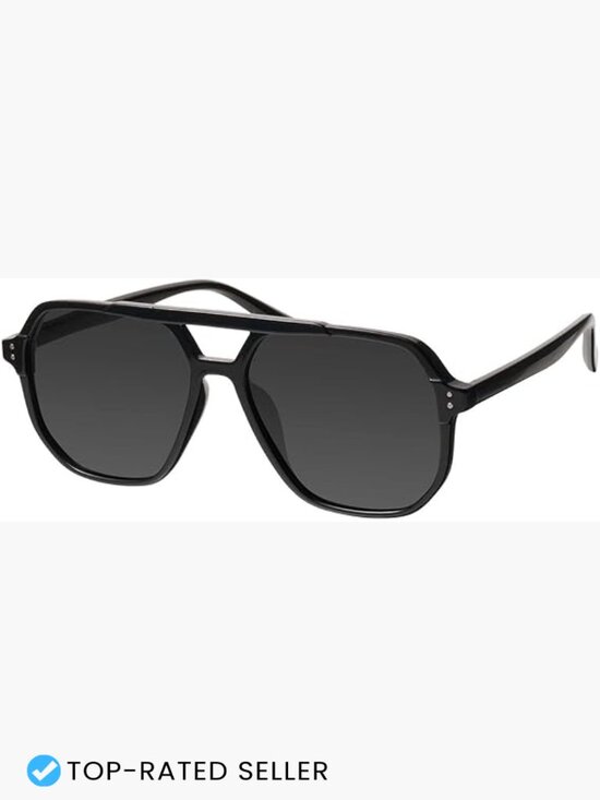 Oversized Aviator Sunglasses Polarized Lens Retro Chic Classic Unisex main image 7